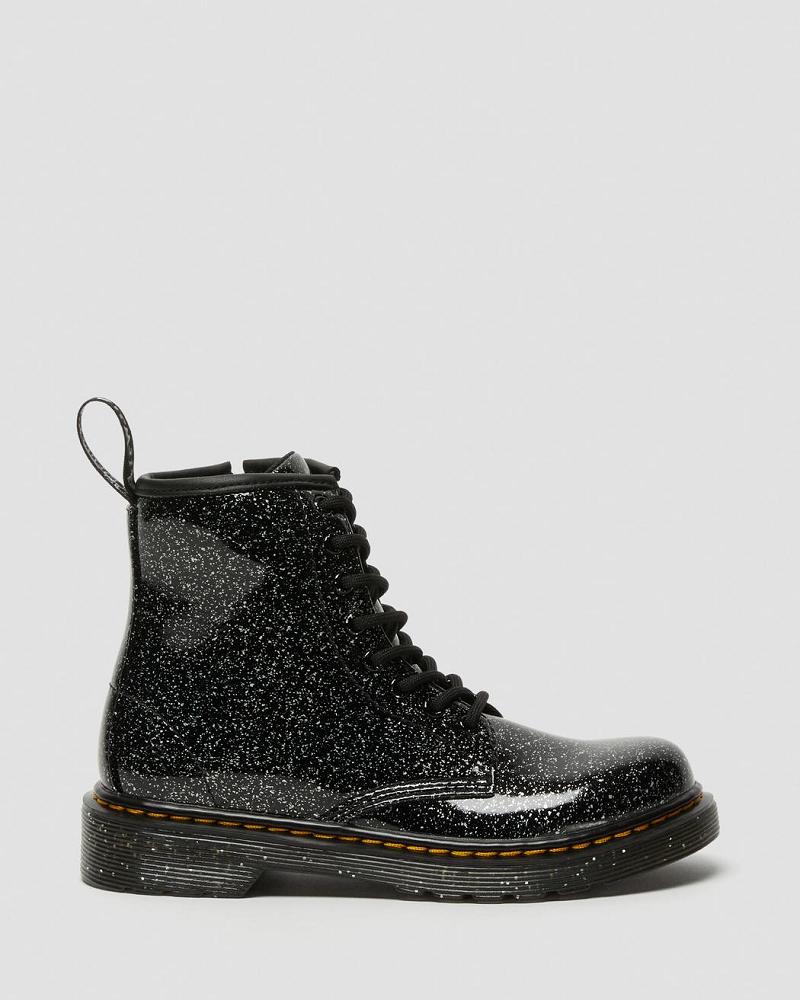 Dr Martens Junior 1460 Glitter Veterlaarzen Kinderen Zwart | NL 146VRW